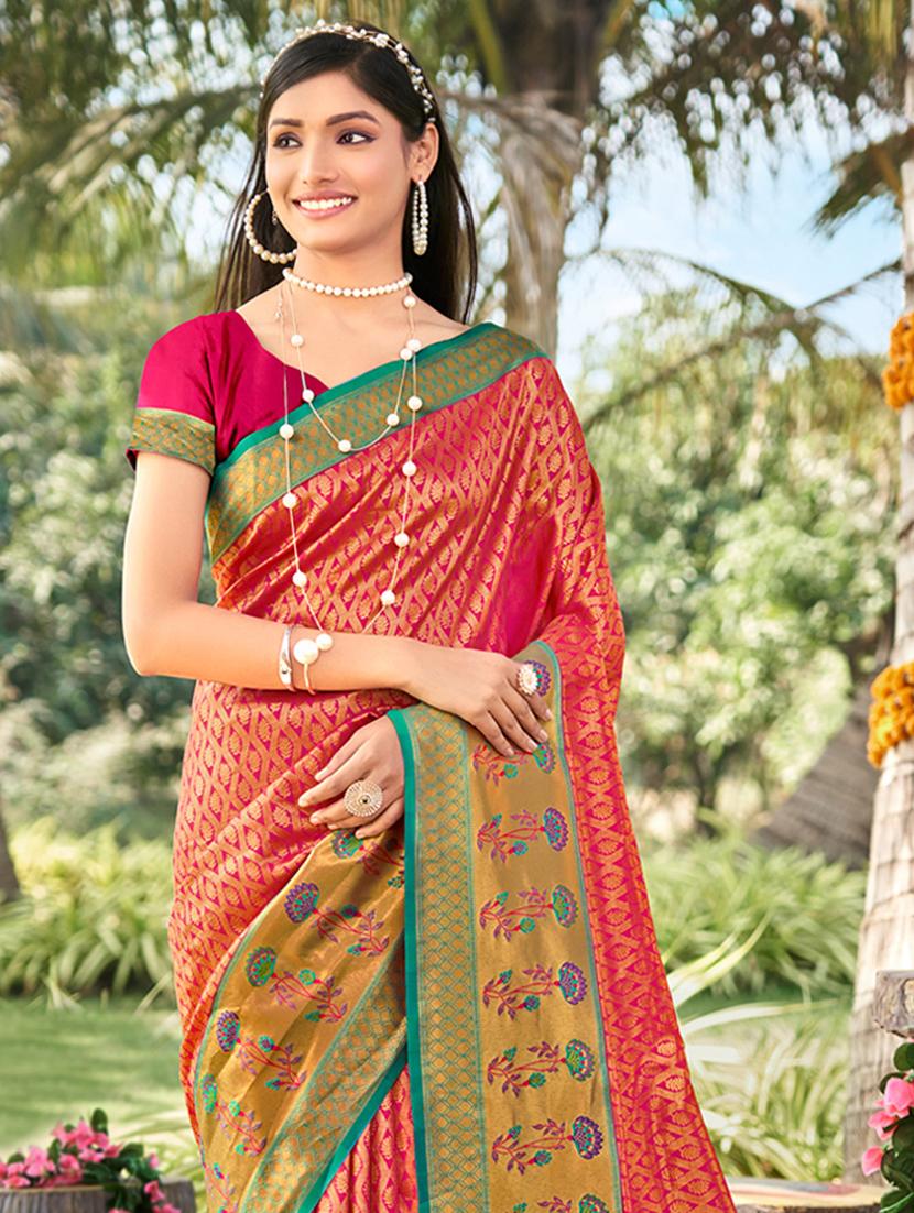 women self design banarasi saree with blouse - 21036494 - Standard Image - 1