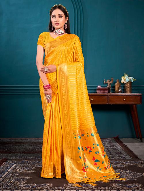 women self design paithani saree with blouse - 21036498 -  Standard Image - 0