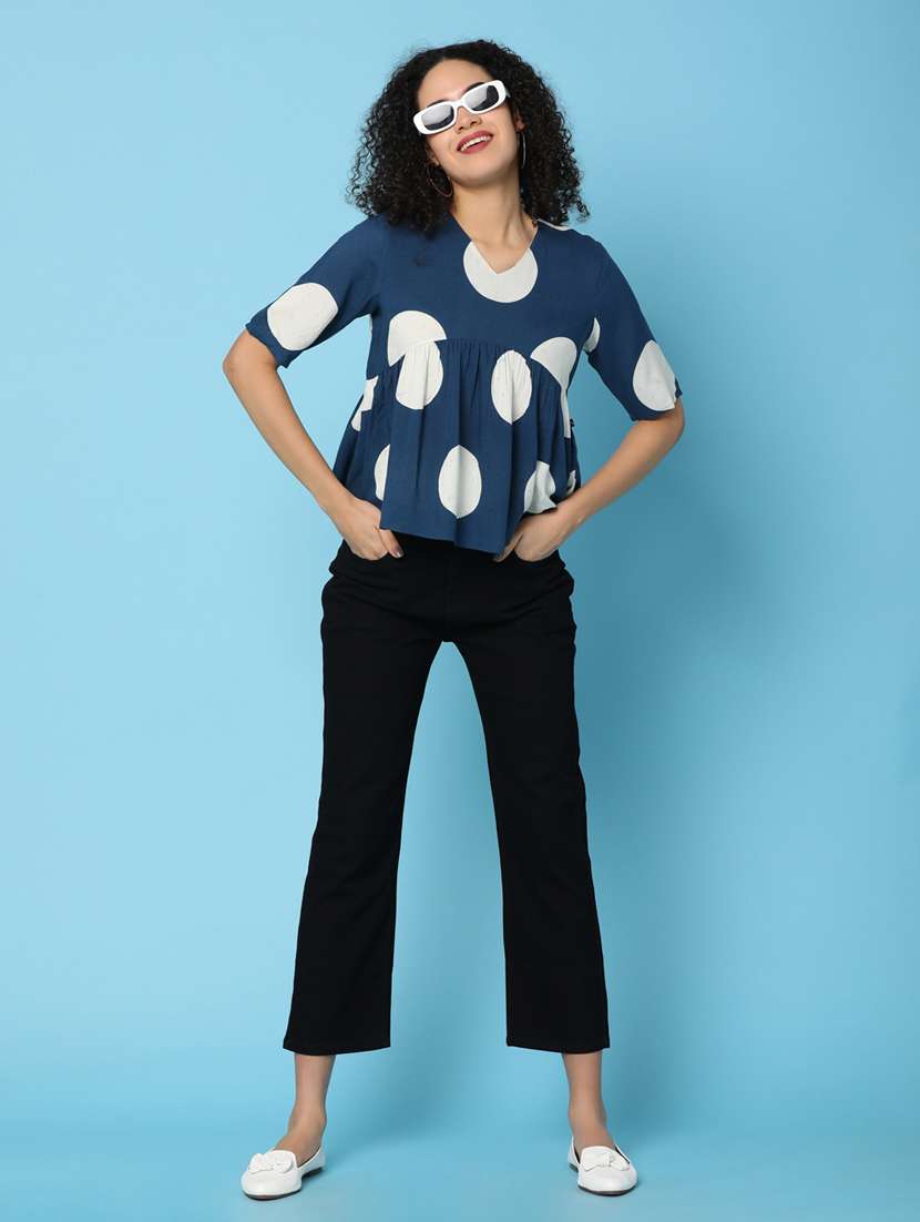 black solid cotton jeans - 21043485 -  Standard Image - 4