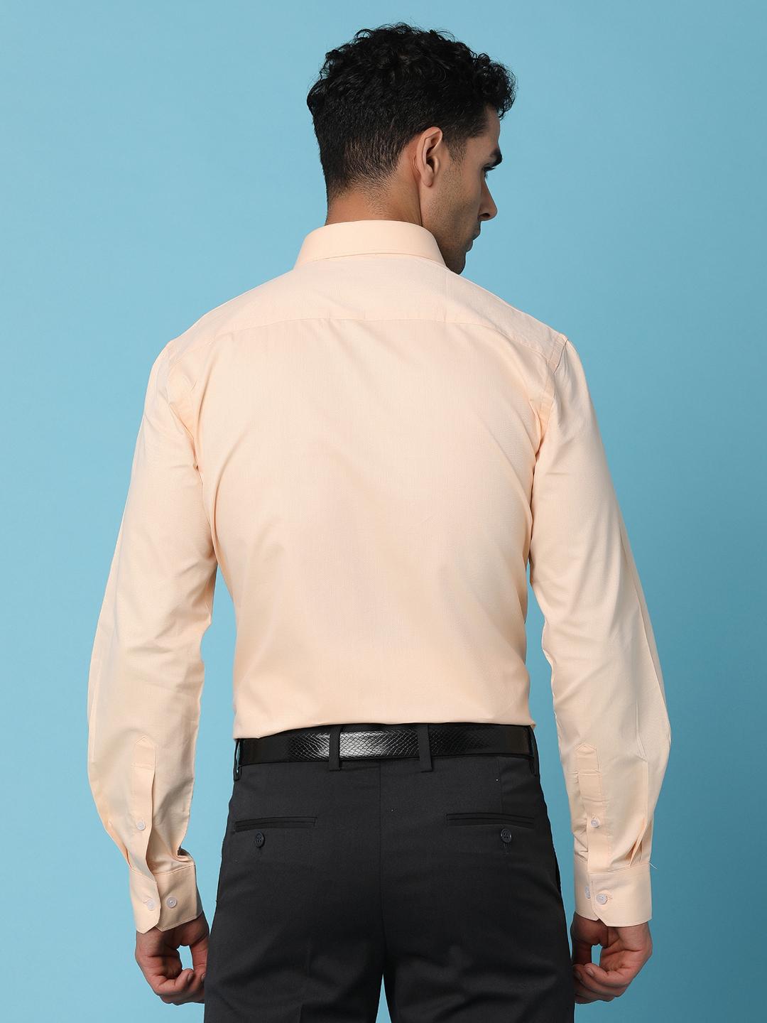 orange poly cotton formal shirt - 21043488 - Standard Image - 4