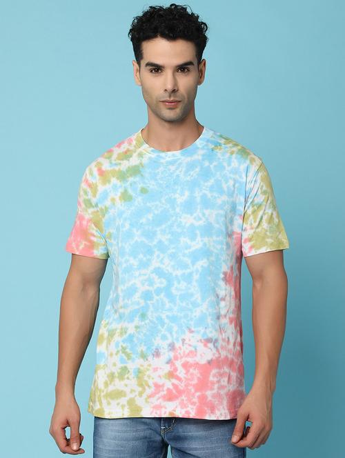 men tie & dye cotton t-shirt - 21043798 - Standard Image - 0