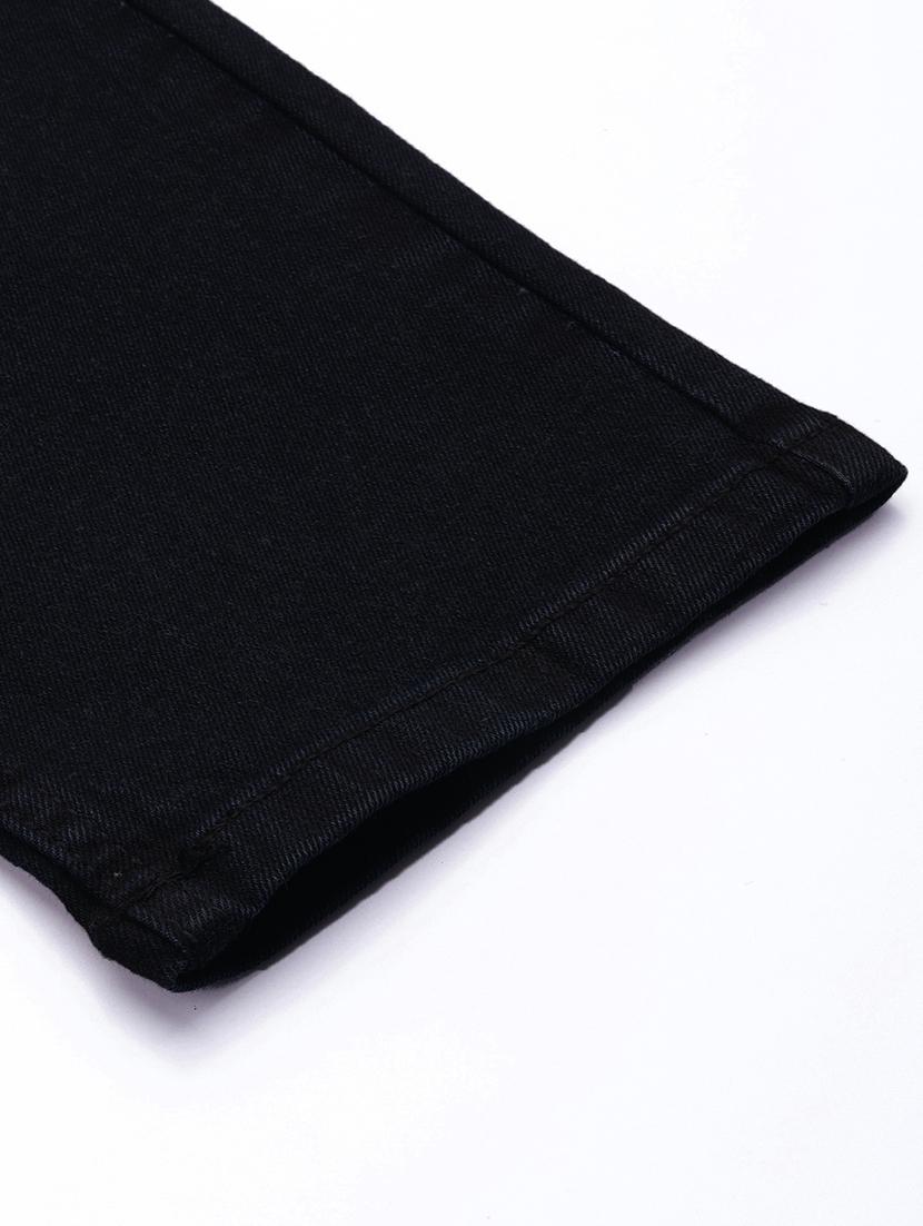 men black mid rise plain jeans - 21043852 - Standard Image - 6