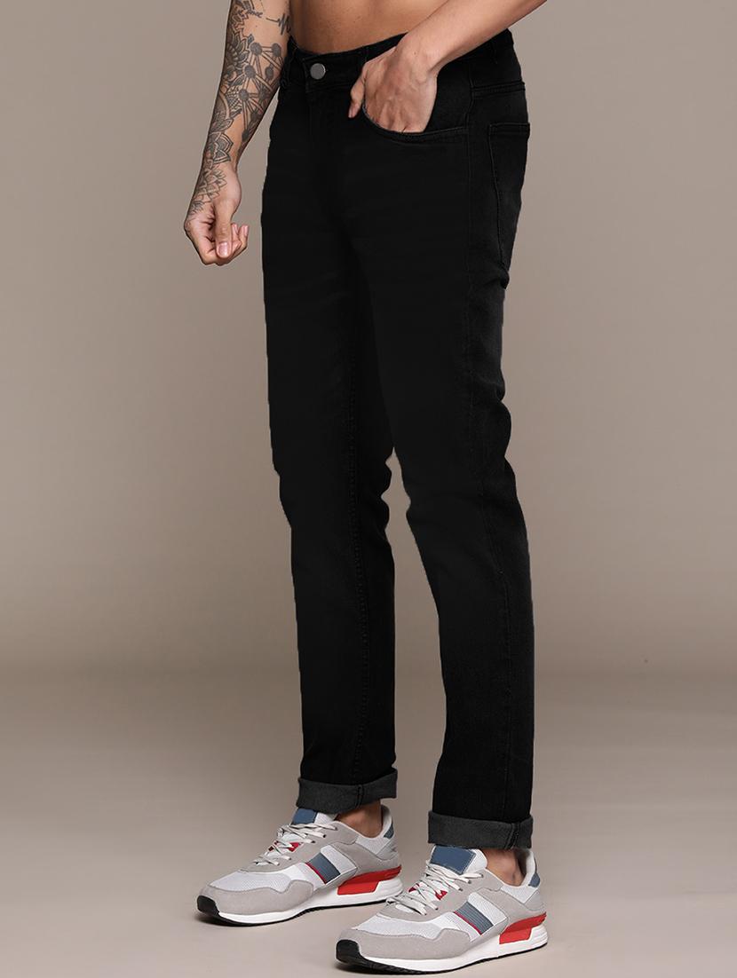men mid rise plain jeans - 21043872 - Standard Image - 1