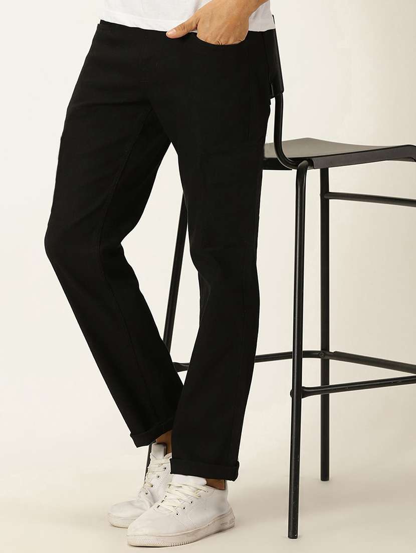 men mid rise plain jeans - 21043876 - Standard Image - 1