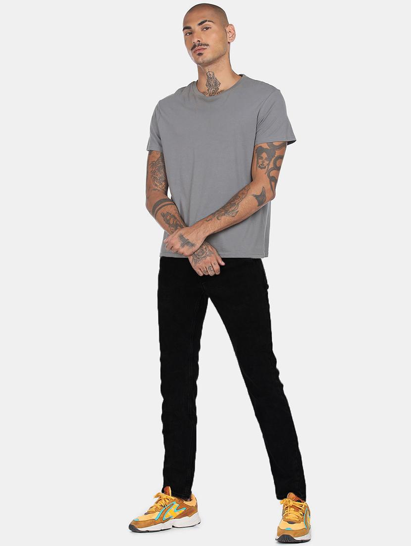 men mid rise plain jeans - 21043899 - Standard Image - 4