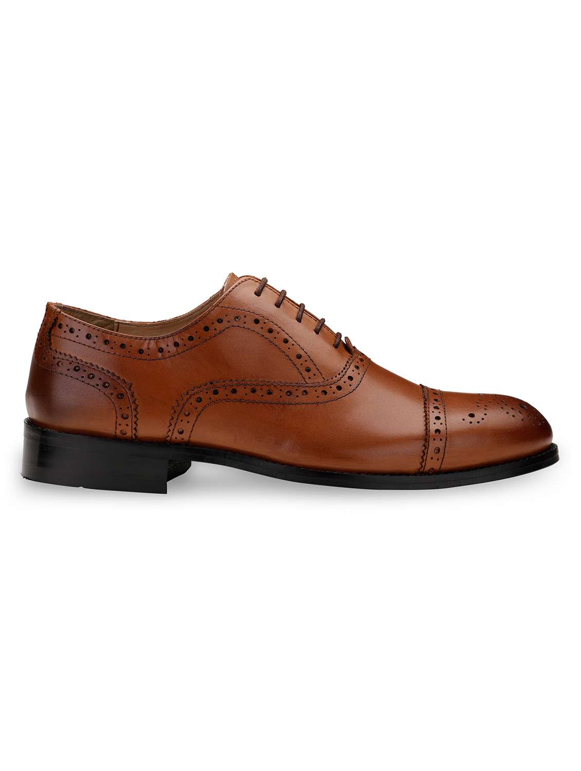 men solid lace up brogues - 21047968 -  Standard Image - 1