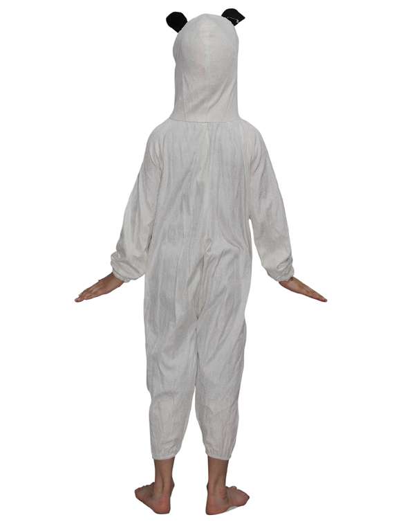 white wool blend panda costume - 21048914 -  Standard Image - 1