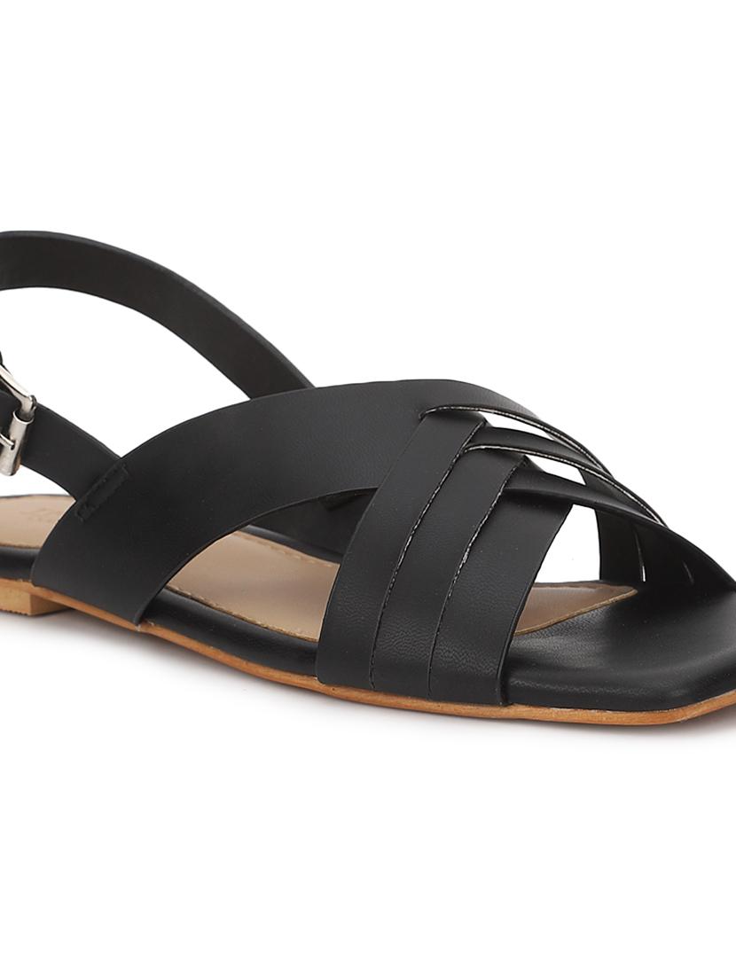 women solid back strap sandal - 21049968 - Standard Image - 4