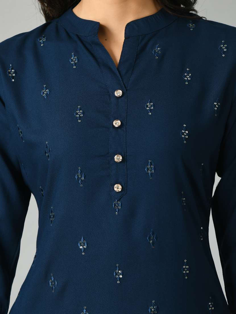 women three quarter sleeve suit set - 21050238 -  Standard Image - 6