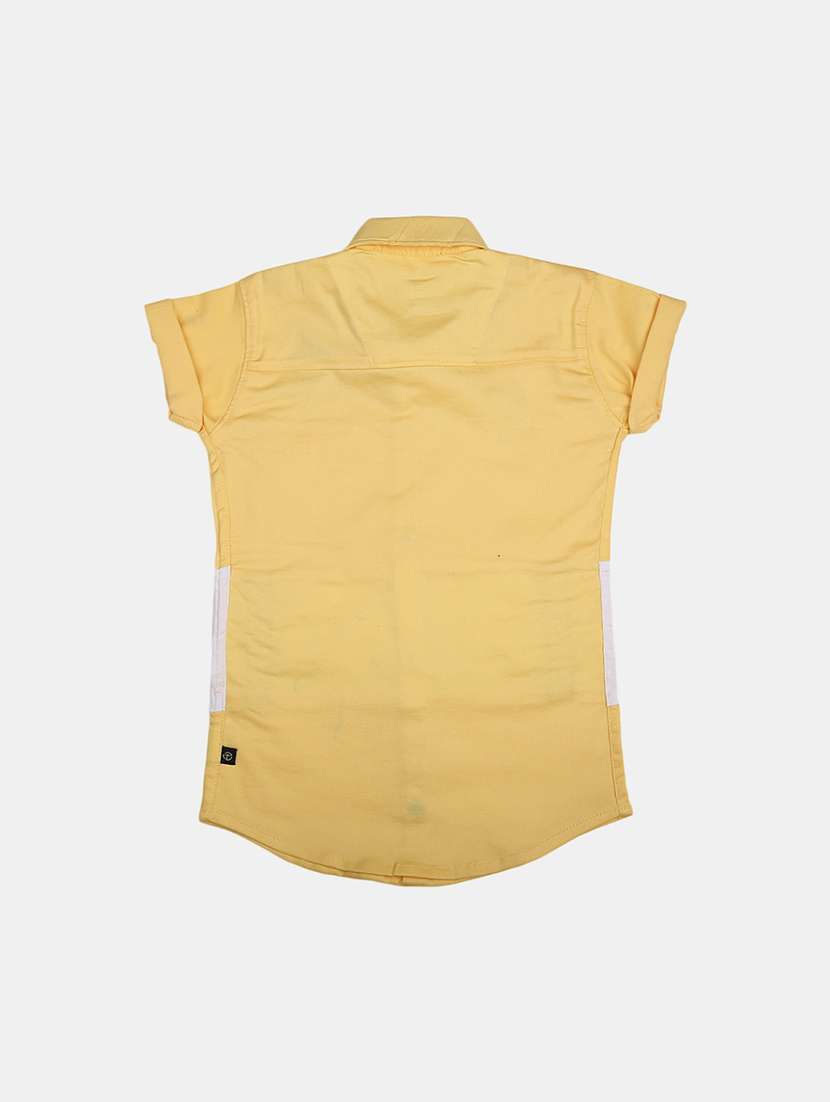 yellow printed cotton shirt - 21051062 -  Standard Image - 1