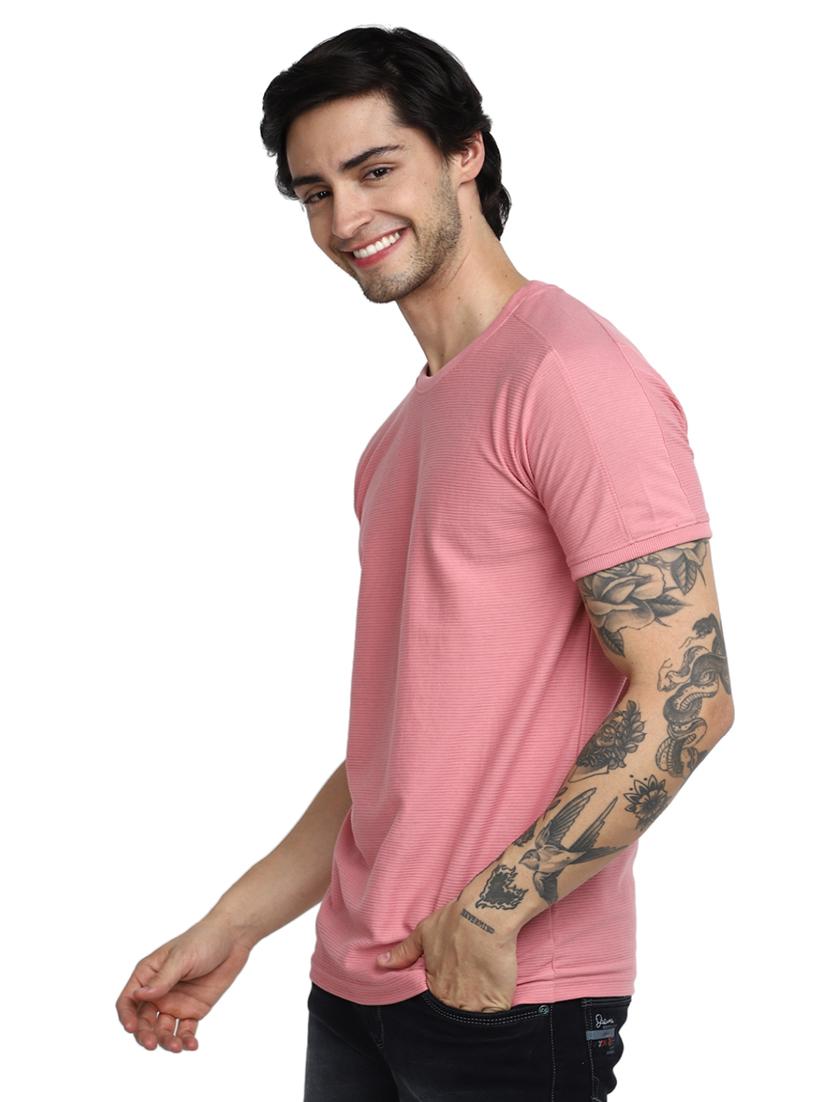 men solid short sleeve slim fit t-shirt - 21051464 - Standard Image - 1