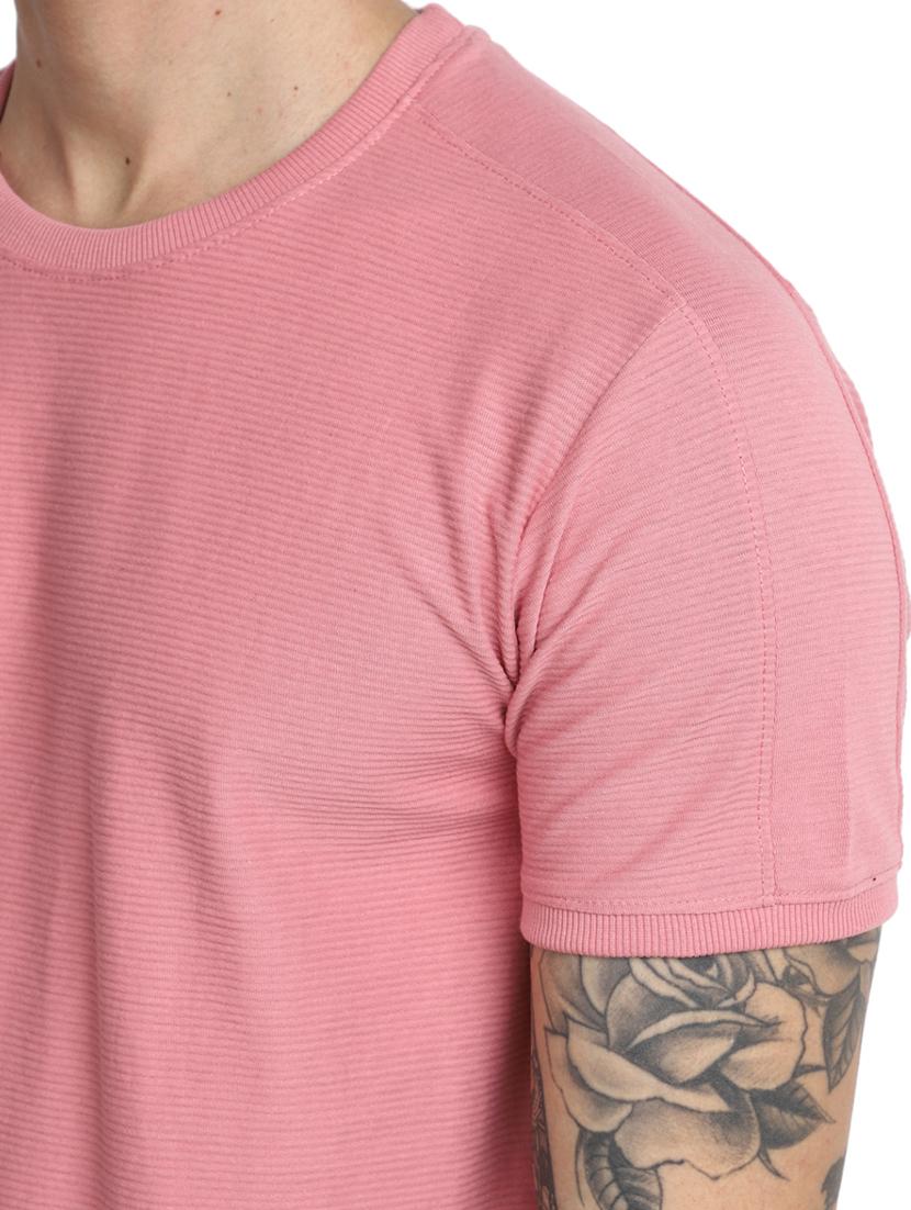 men solid short sleeve slim fit t-shirt - 21051464 - Standard Image - 4