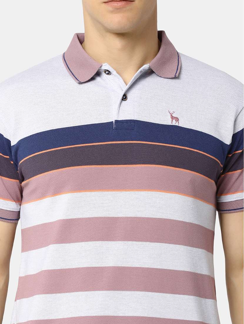 navy blue poly cotton pique tshirt - 21051694 -  Standard Image - 6