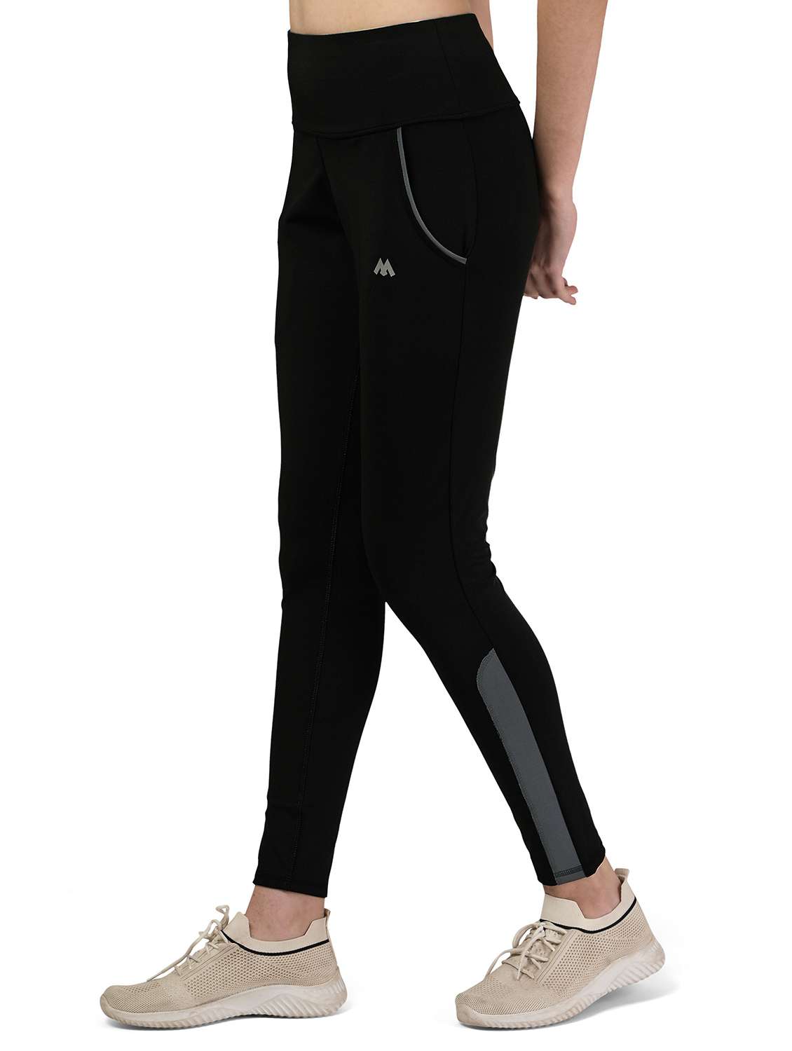 solid high rise slim fit yoga jeggings - 21051832 - Standard Image - 1