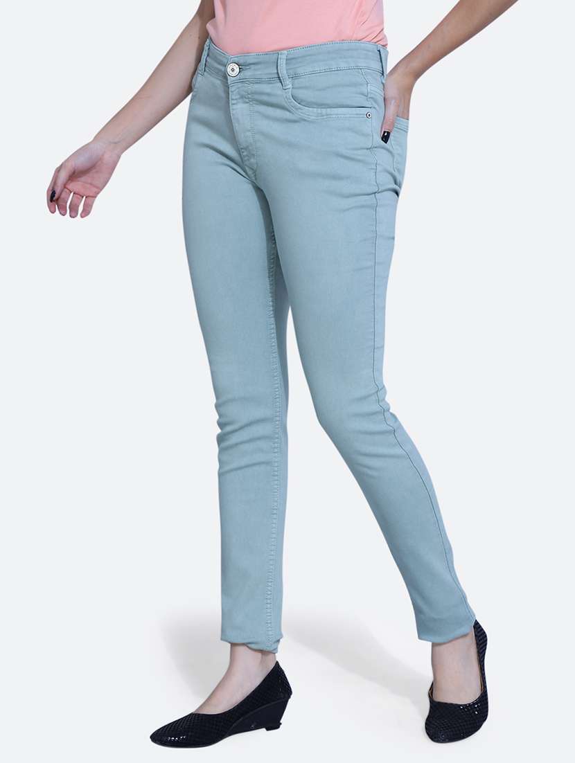 high rise plain jeans - 21051973 -  Standard Image - 1