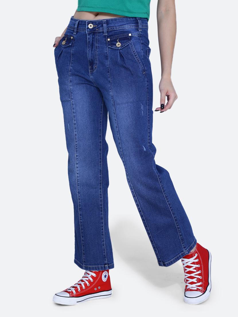 women high rise plain jean - 21052115 - Standard Image - 1