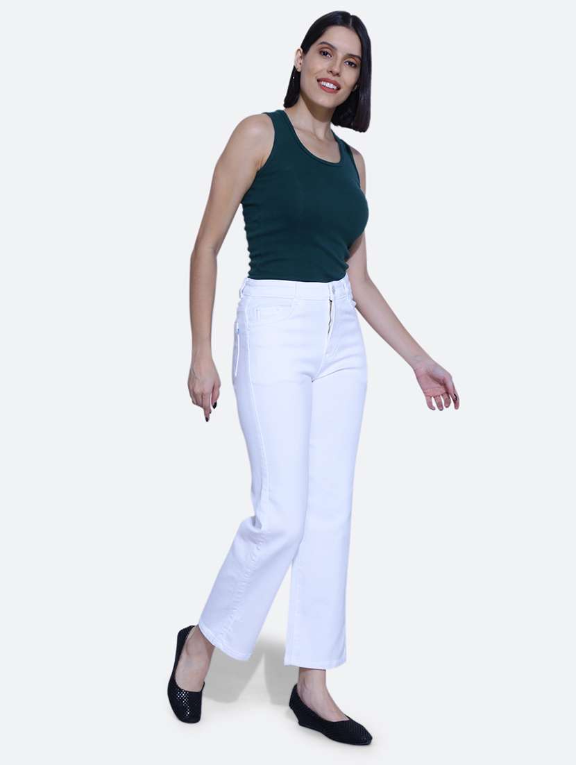 women high rise plain jean - 21052148 - Standard Image - 4