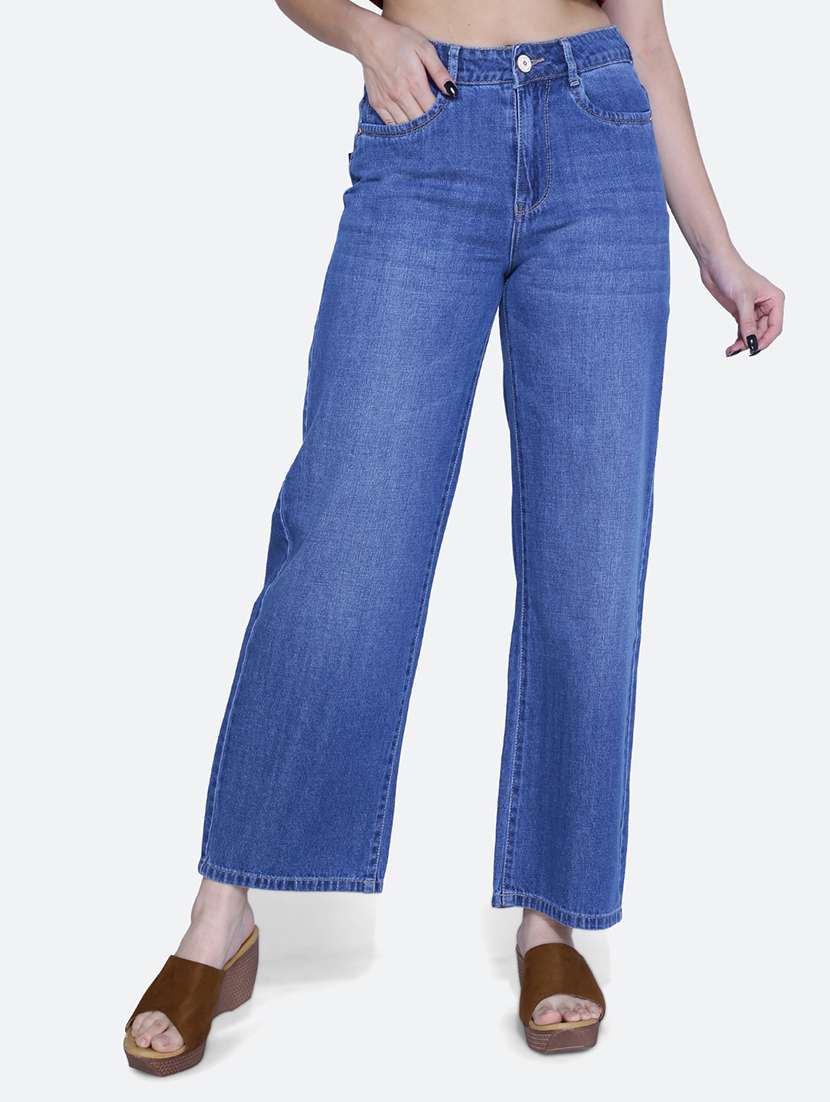 high rise plain jeans - 21052176 - Zoom Image - 0