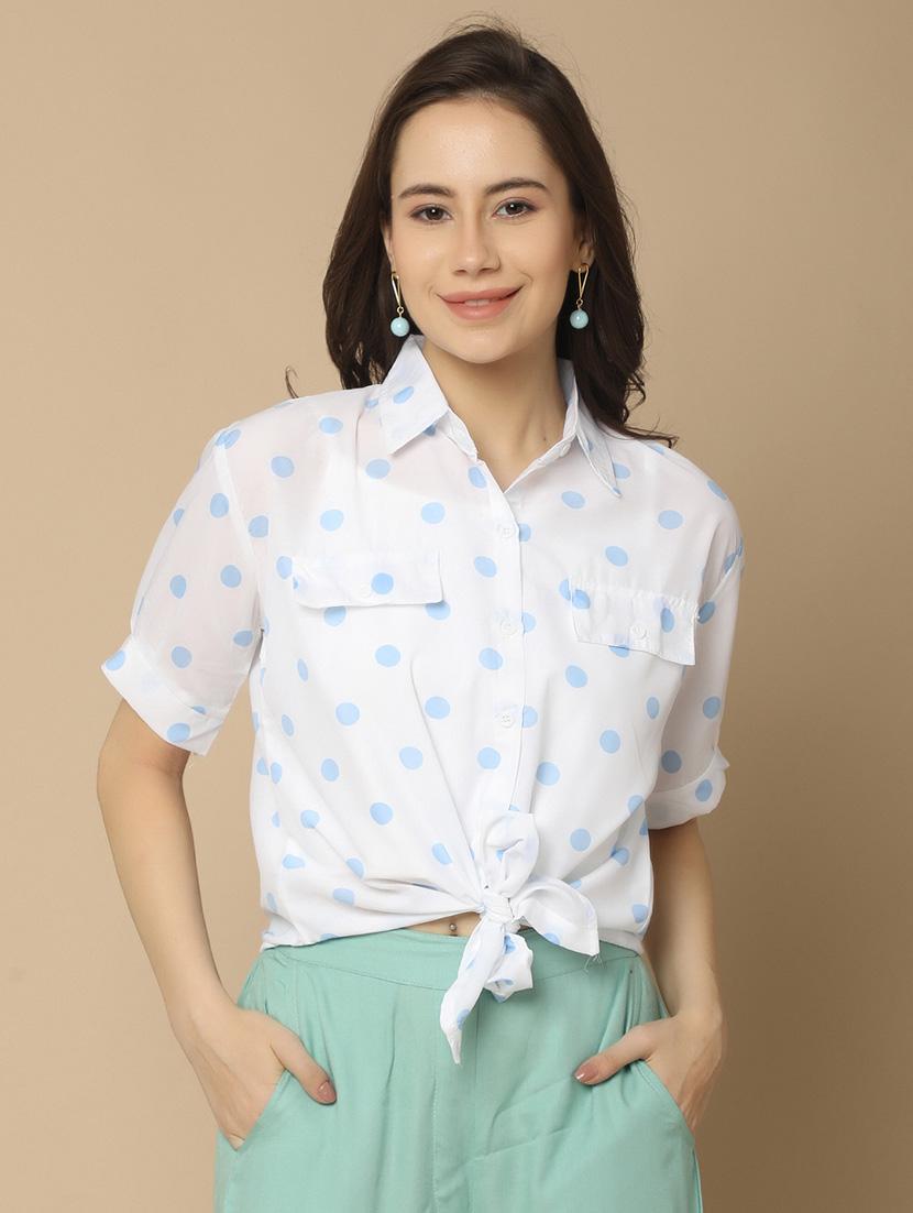 white cotton regular top - 21053512 - Zoom Image - 0