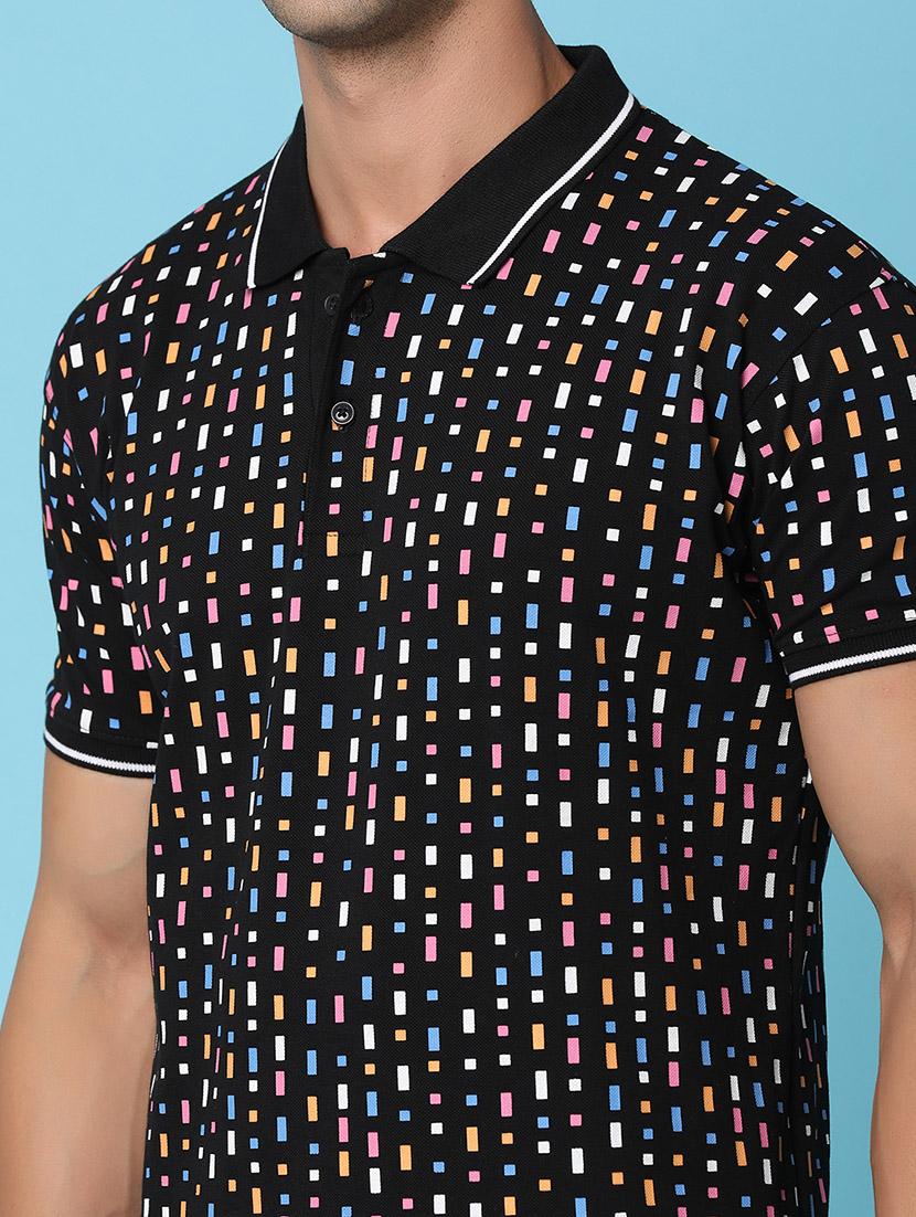 men polo neck printed t-shirt - 21053586 - Standard Image - 4