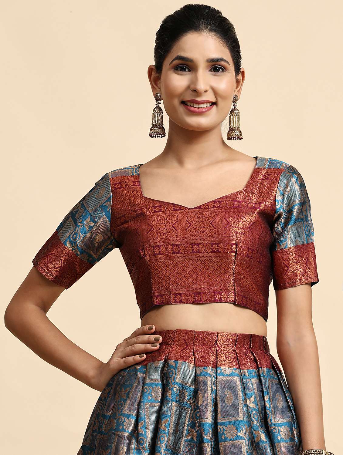 women self design unstitched lehenga - 21054692 - Standard Image - 4