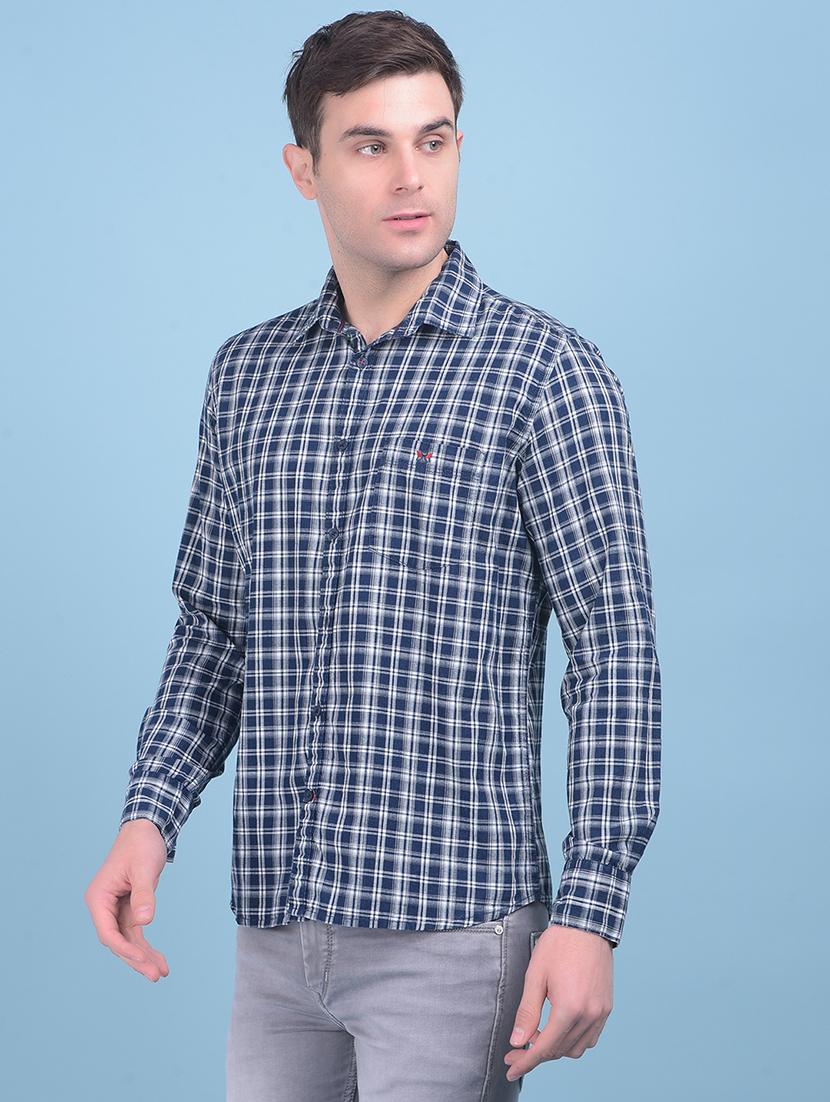 men checkered cotton casual shirt - 21054729 - Standard Image - 1