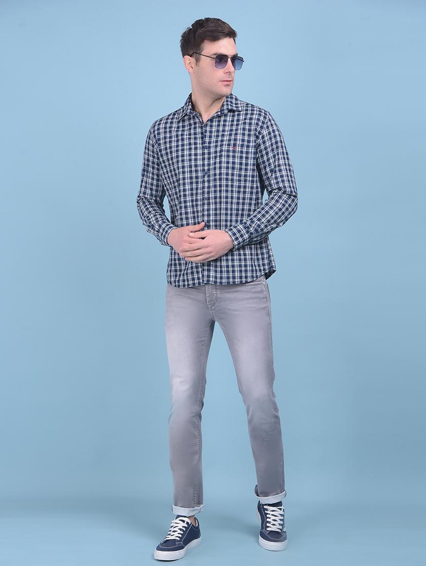 men checkered cotton casual shirt - 21054729 - Standard Image - 4