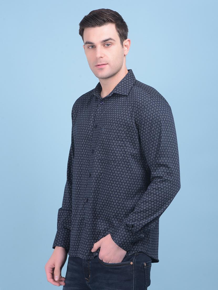 men printed cotton casual shirt - 21054765 - Standard Image - 1