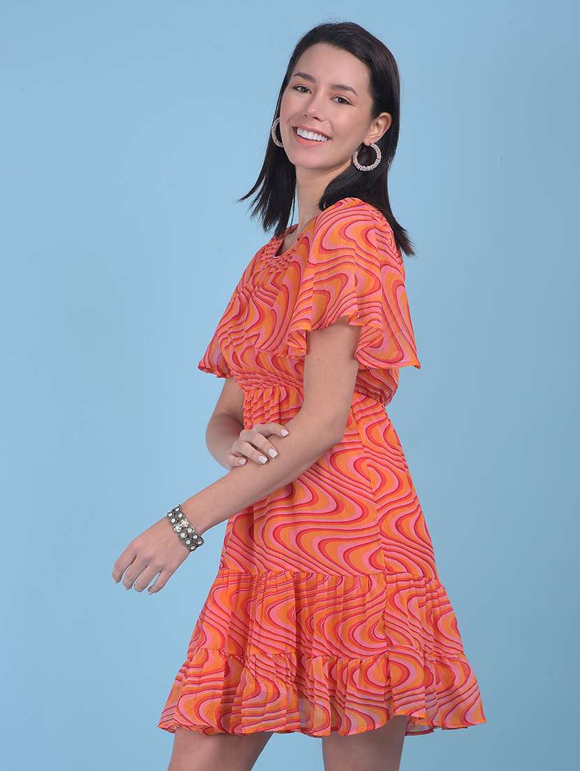 women printed tiered dress - 21054857 -  Standard Image - 1