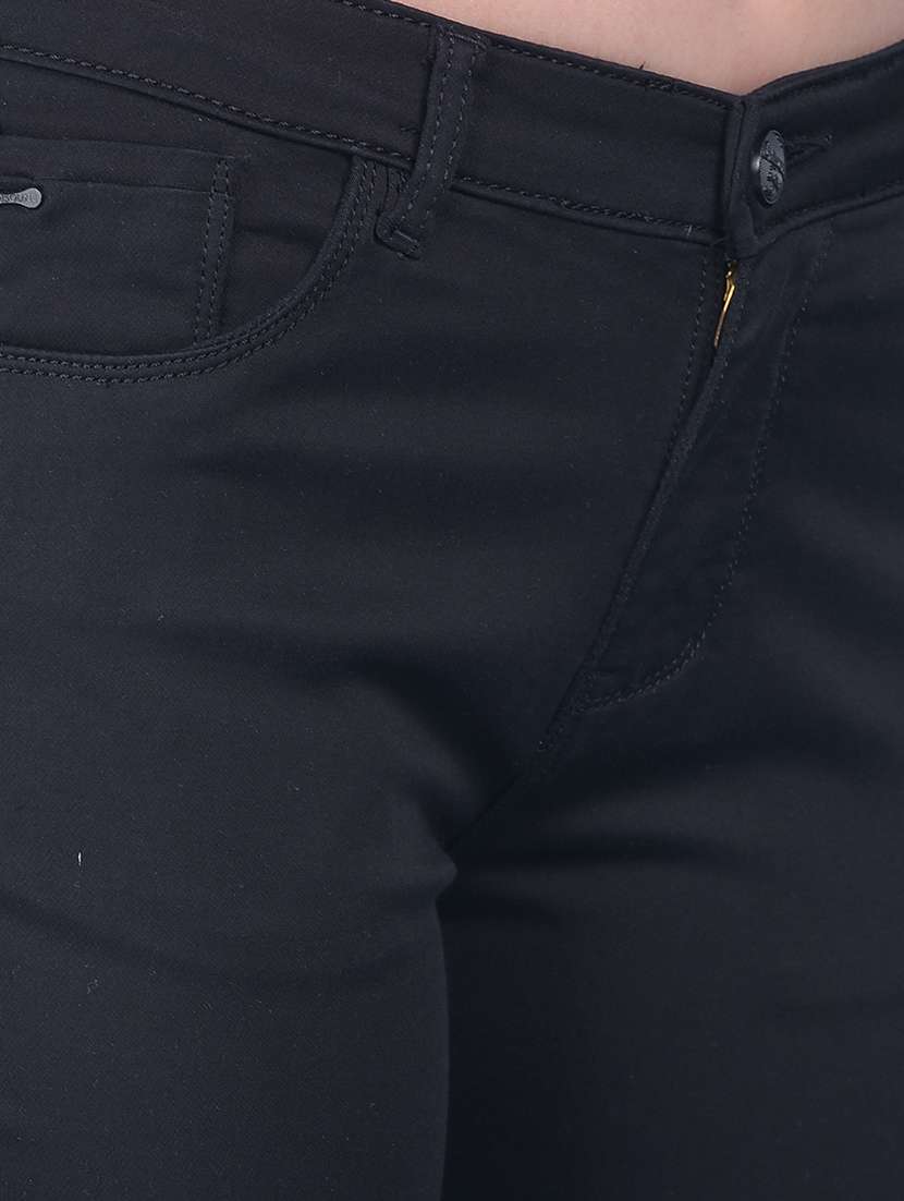 women solid mid rise plain jean - 21054892 - Standard Image - 4