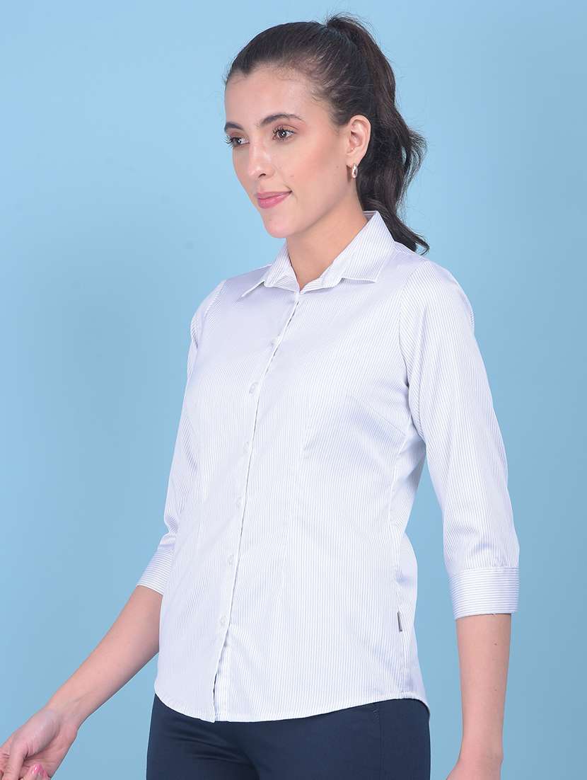 women white striped printed shirt - 21054921 - Zoom Image - 0
