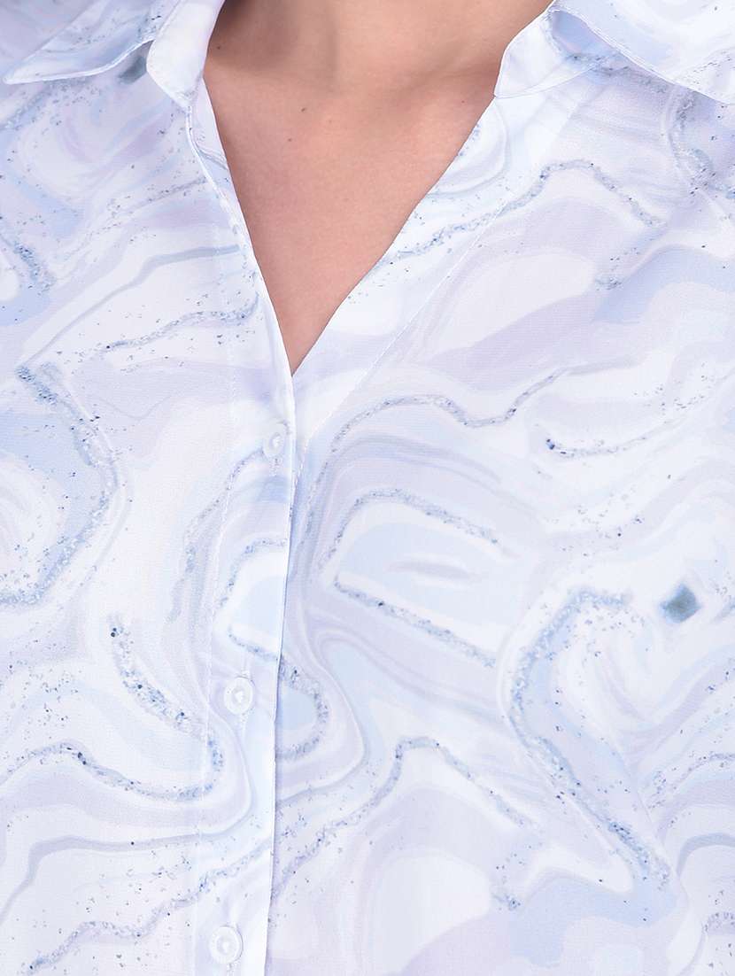 women printed long sleeve shirt - 21054966 - Standard Image - 4