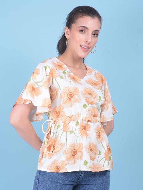 women white floral printed top - 21054973 -  Standard Image - 0