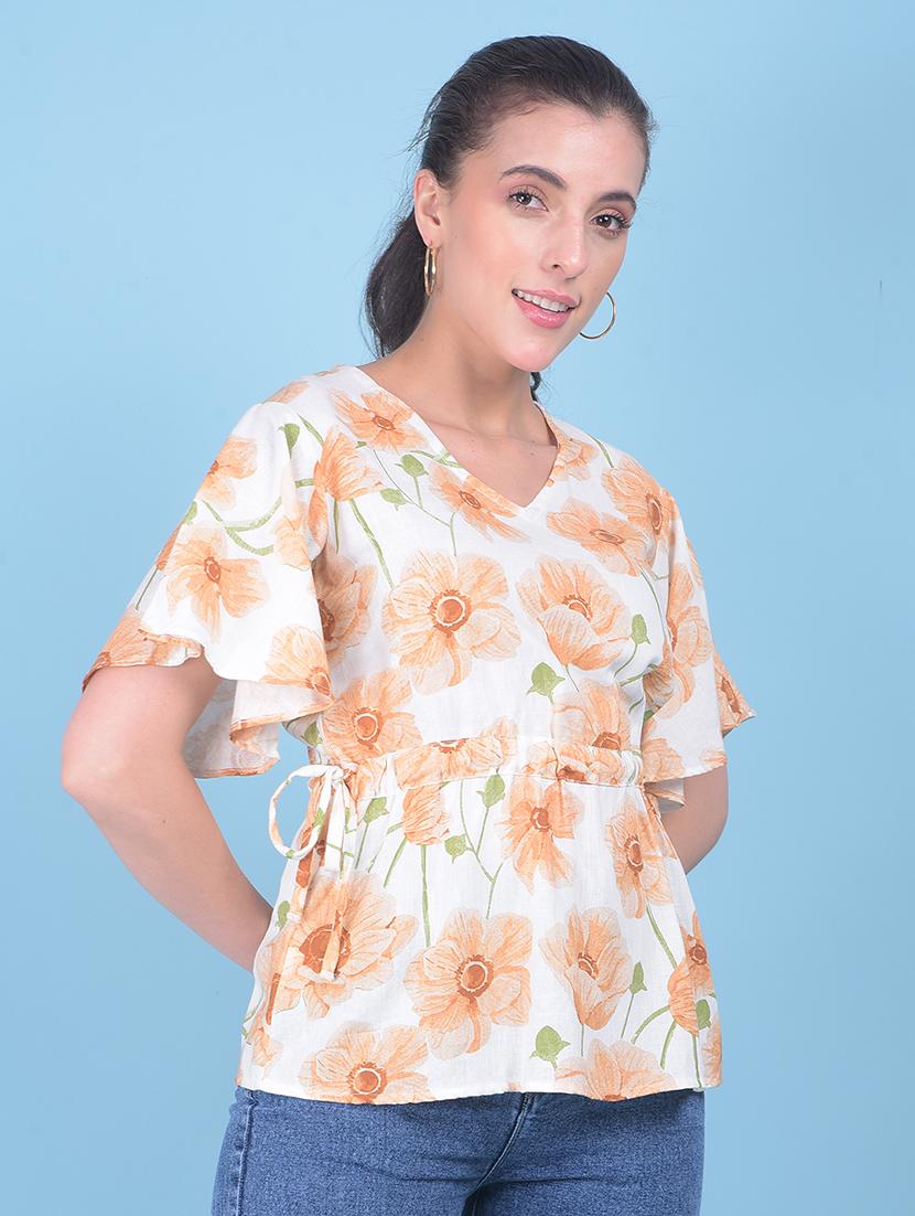 women white floral printed top - 21054973 -  Zoom Image - 0