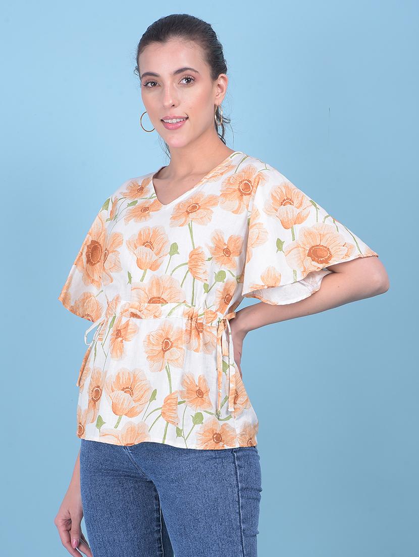 women white floral printed top - 21054973 - Standard Image - 1