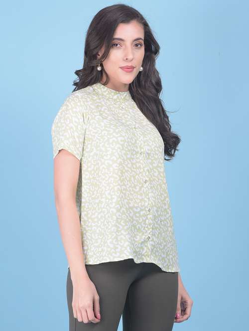 women green printed casual top - 21054976 -  Standard Image - 0