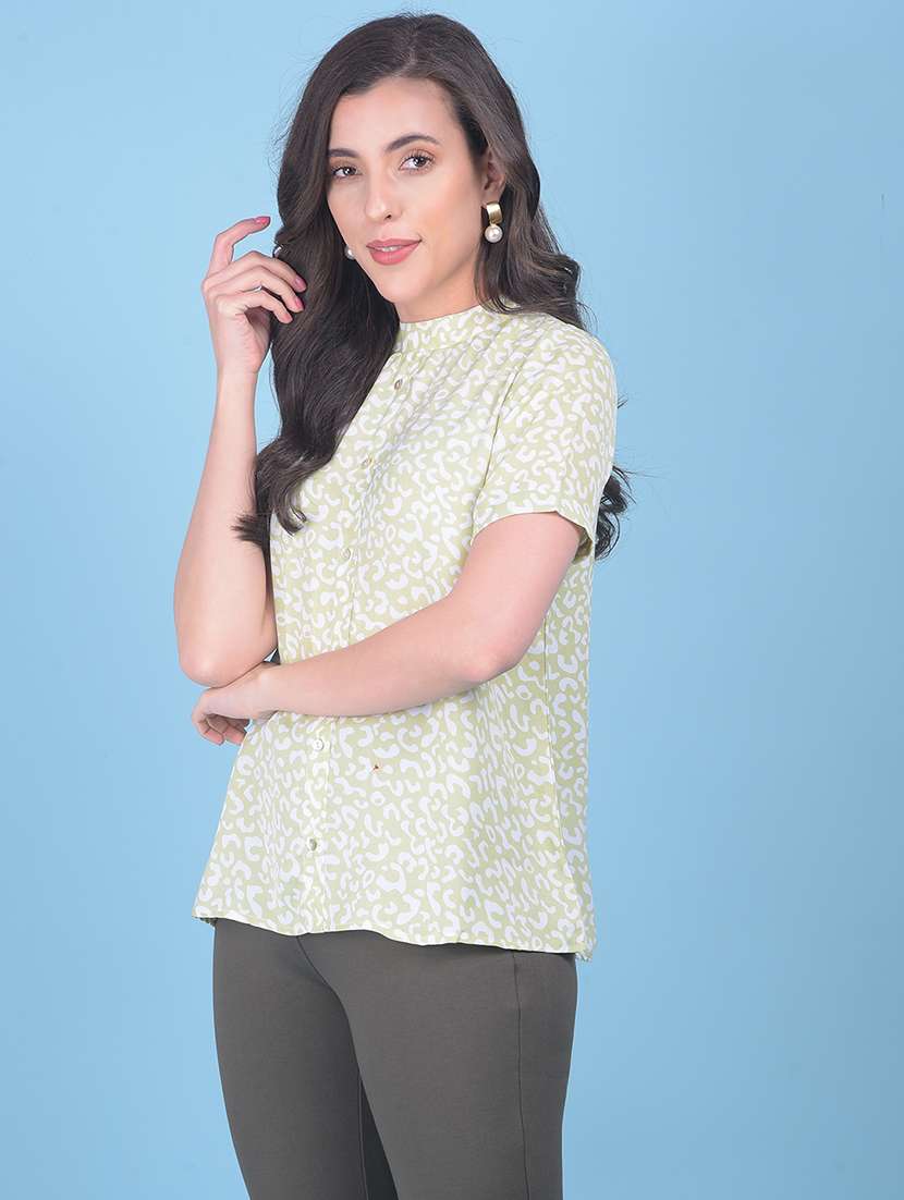 women green printed casual top - 21054976 -  Standard Image - 1