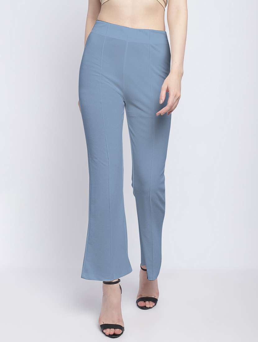 women mid rise bootcut trouser
