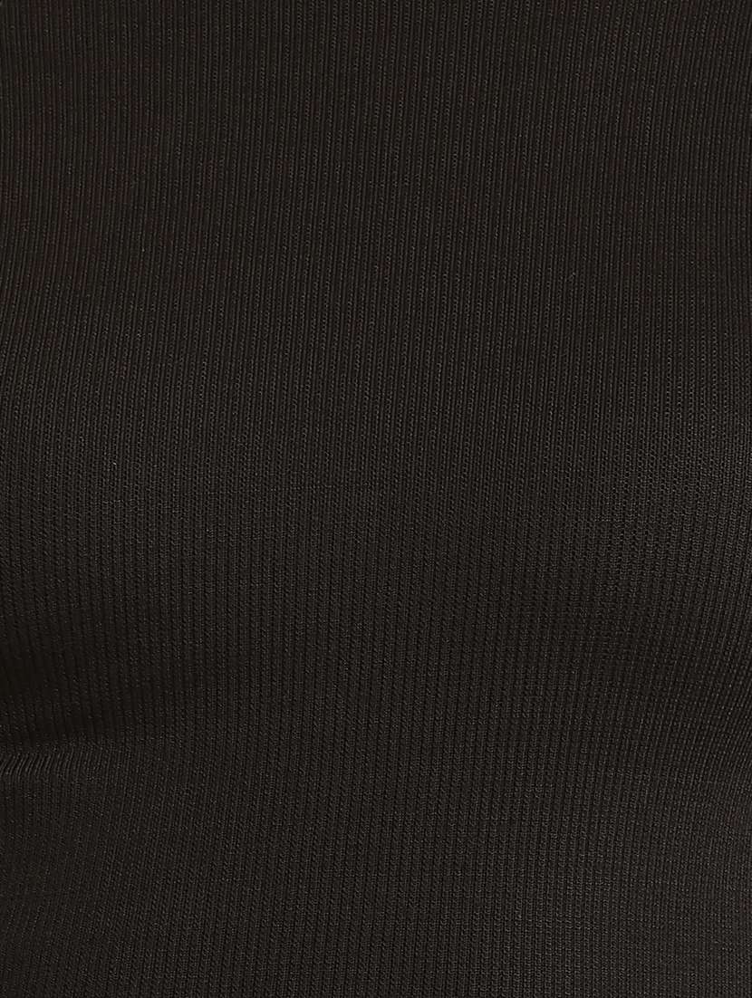 women solid cotton lycra top - 21055541 - Standard Image - 4