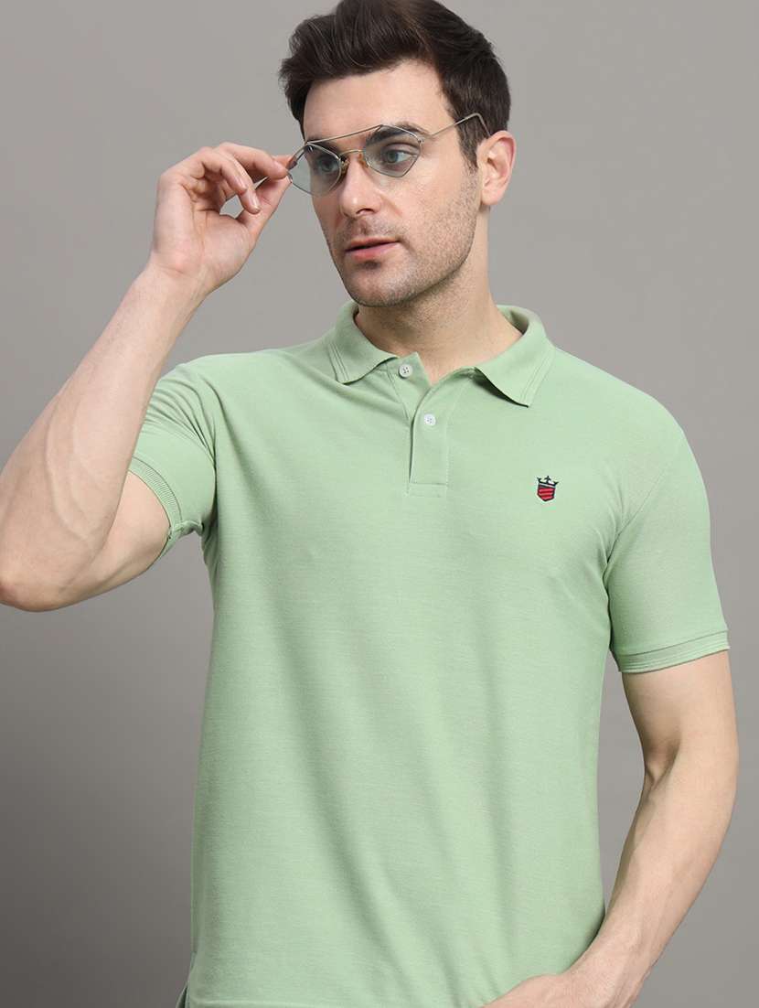 men neo mint regular fit polo t-shirt