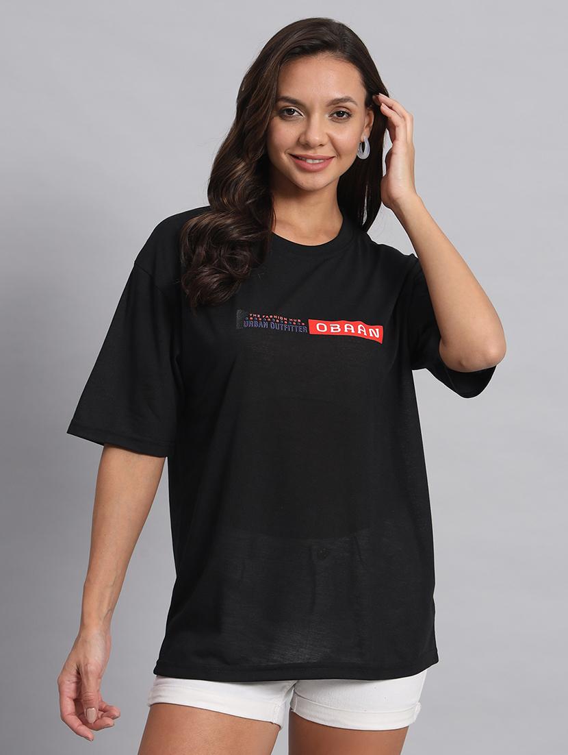 women round neck oversized t-shirt