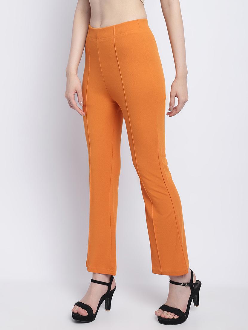 orange lycra bootcut trouser - 21055969 - Standard Image - 1