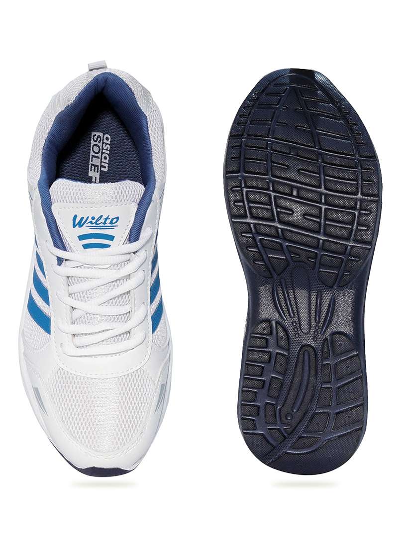 men white lace up sport shoe - 21055983 -  Standard Image - 4
