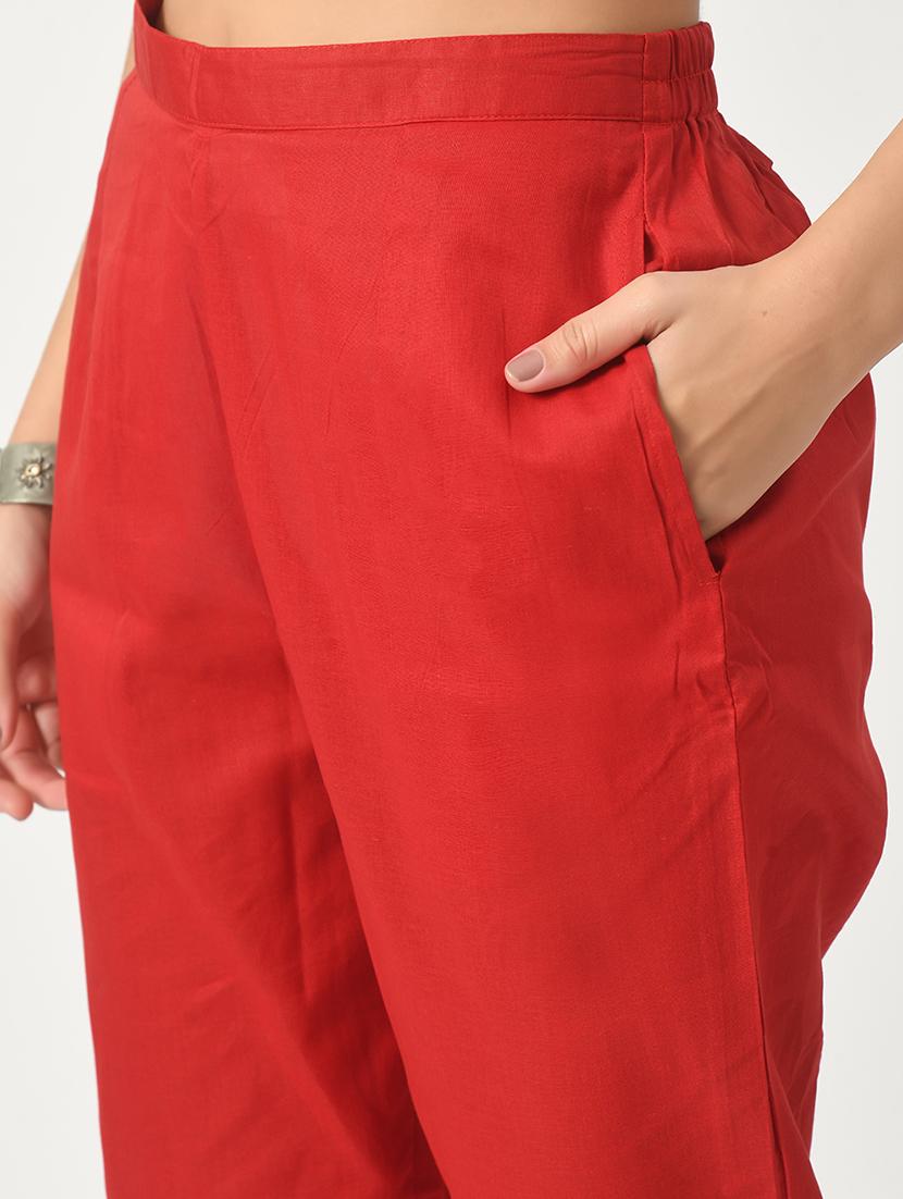 women three quarter sleeve kurta pant set - 21055998 - Standard Image - 4