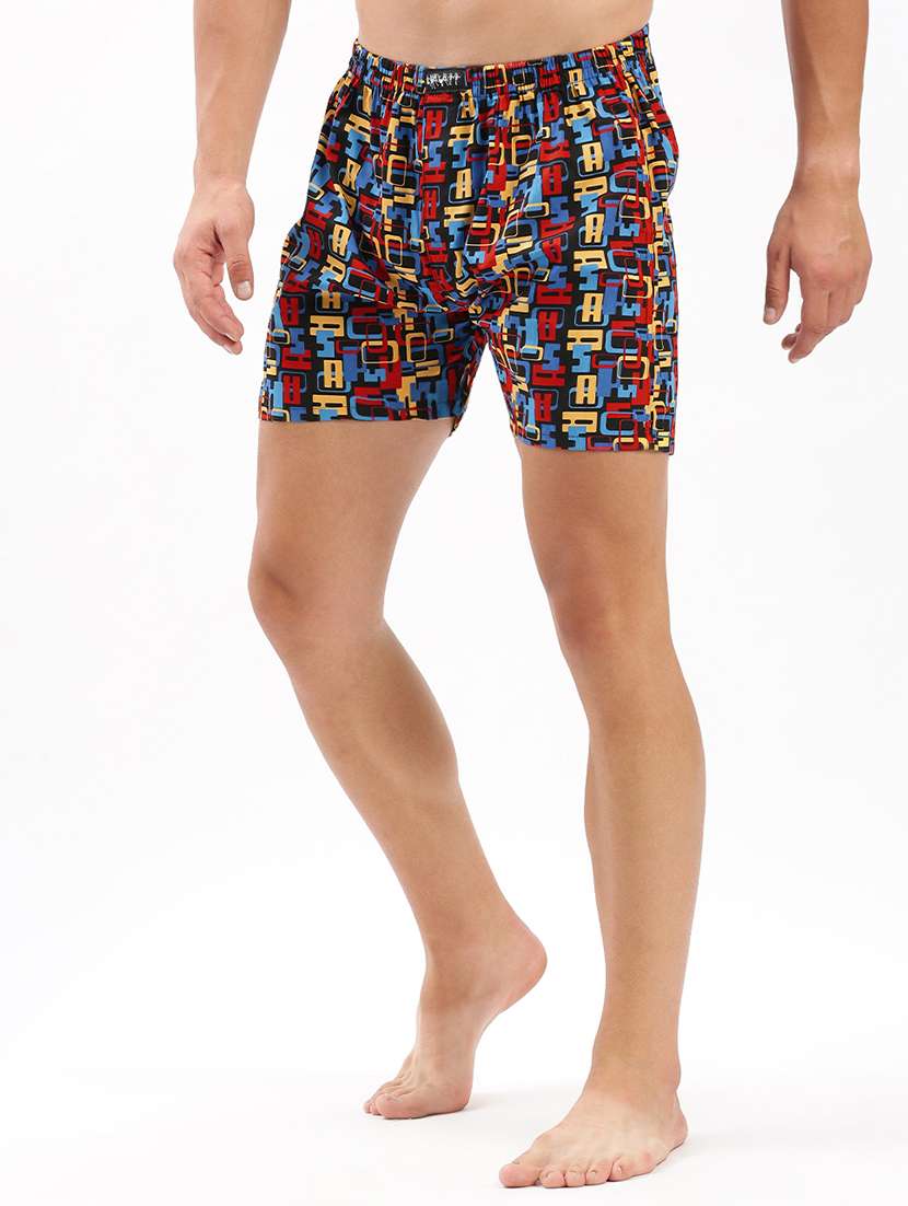 men mid rise printed boxer - 21056134 -  Standard Image - 1