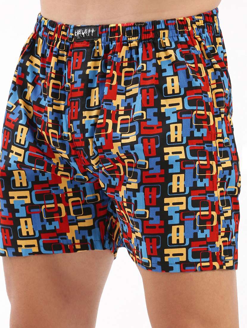 men mid rise printed boxer - 21056134 -  Standard Image - 4