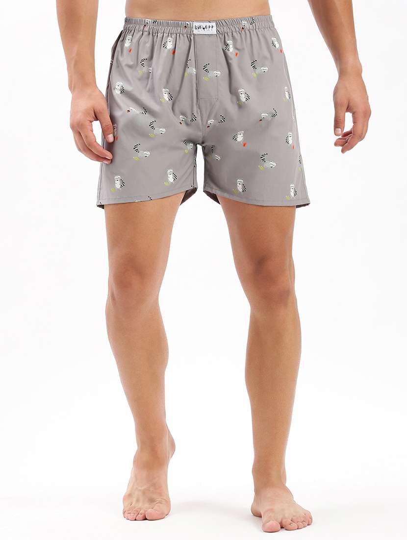 men mid rise printed boxer