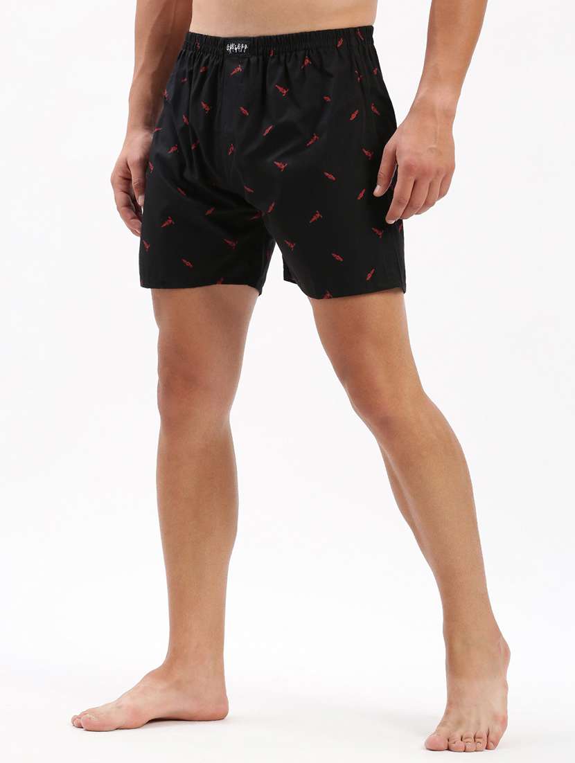 men mid rise printed boxer - 21056147 -  Standard Image - 1