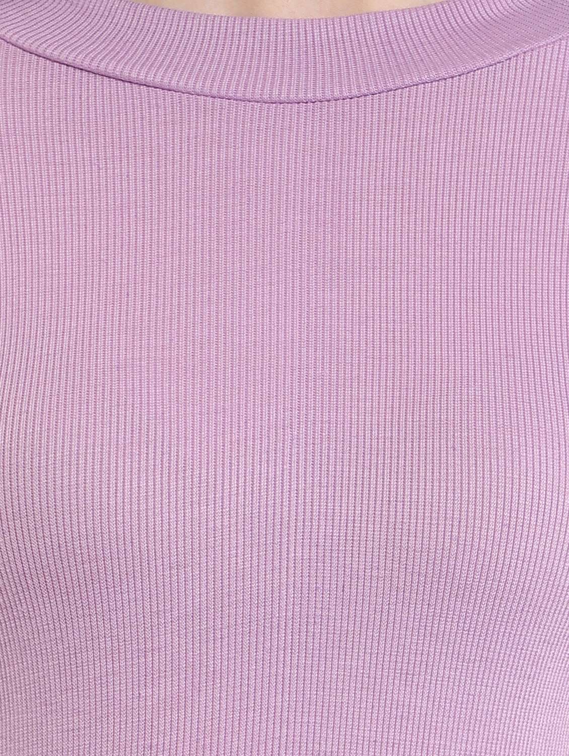 women round neck solid regular top - 21056242 - Standard Image - 4