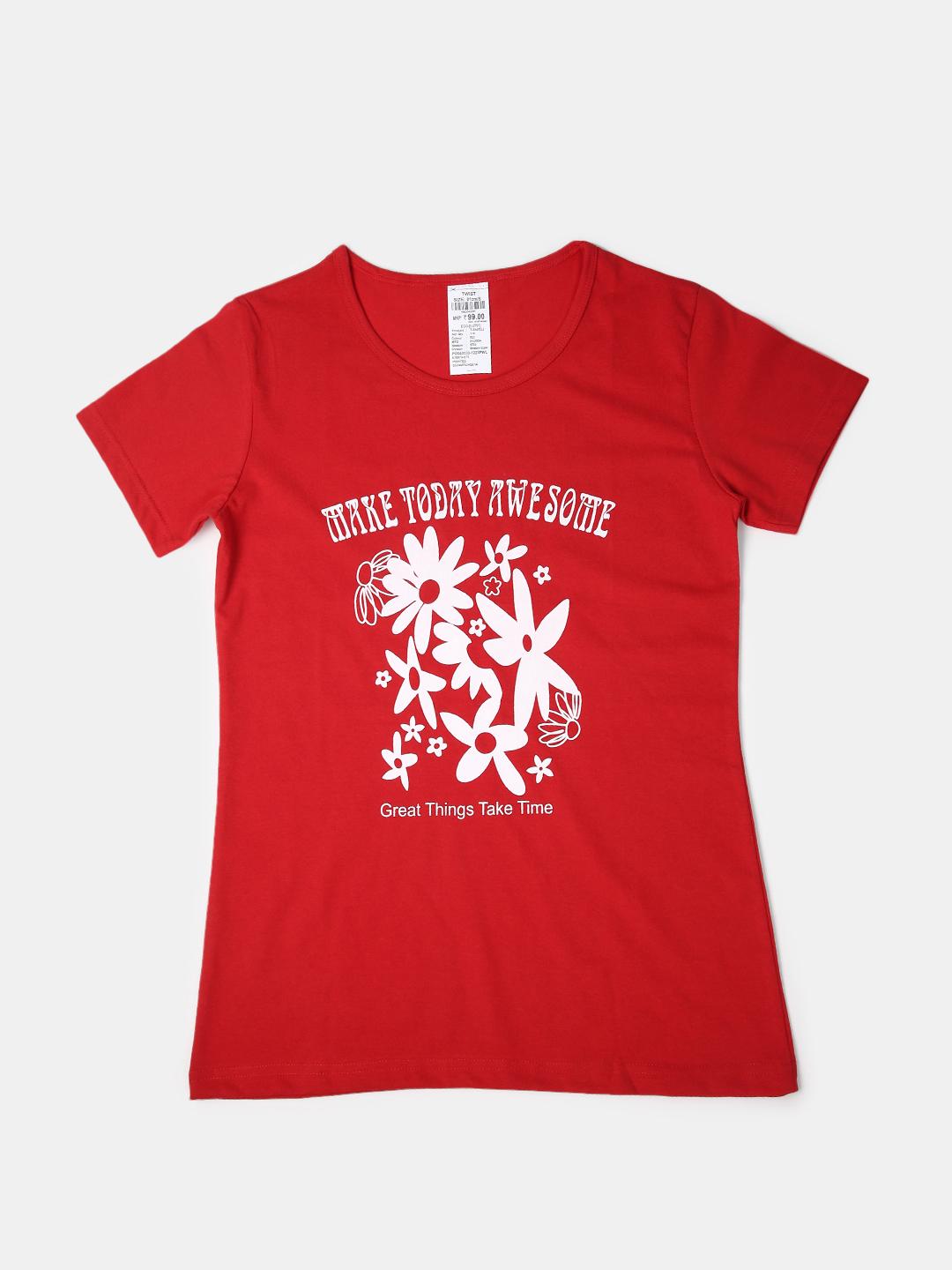 red single jersey tshirt - 21056301 -  Standard Image - 1